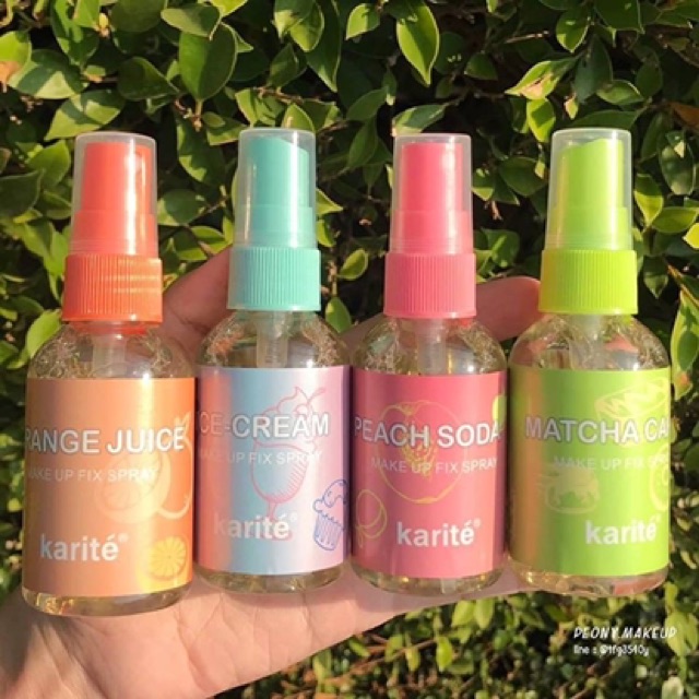 Xịt khoáng khoá nền trang điểm Karite make up fix spray