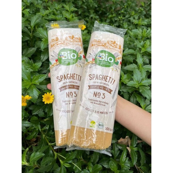 Mì spaghetti hữu cơ DmBio cho bé ăn dặm, gói 500gr