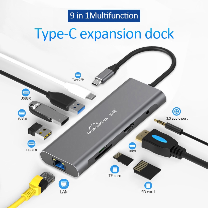 Bộ Chia Cổng Usb 3.0 Hdmi Cho Huawei Xiaomi Dell