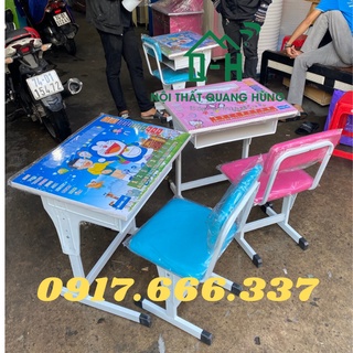 Bộ bàn học sinh chân sắt dành cho học sinh tiểu học - giao hàng hỏa tốc trong ngày