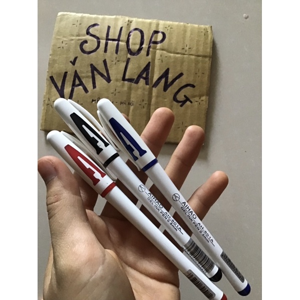 Bút chữ A Aihao màu xanh, đen, đỏ ngòi 0,5mm