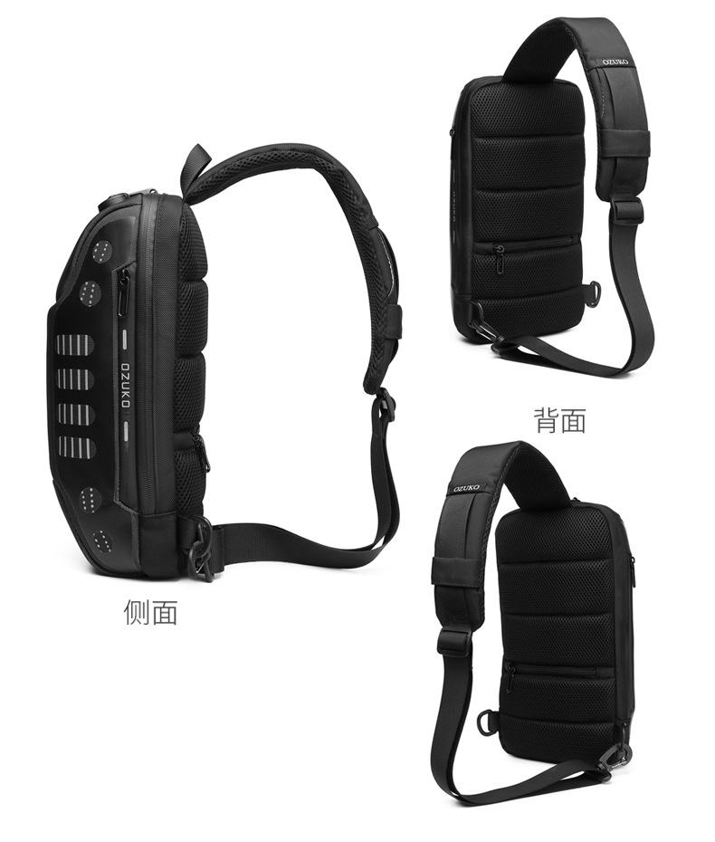 OZUKO Túi Đeo Chéo Chống Trộm Không Thấm Nước Cho Nam