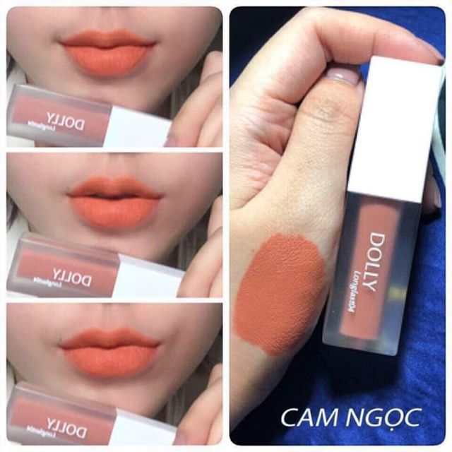 Son kem lỳ Dolly màu Cam Ngọc [ Cam Nude ] [ Cam Sáng ] | BigBuy360 - bigbuy360.vn