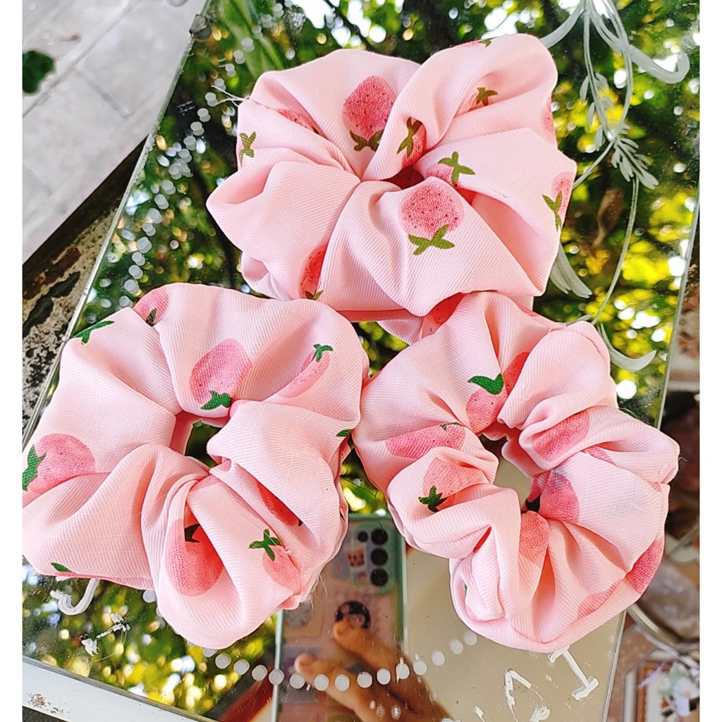 Dây buộc tóc , cột tóc scrunchies
