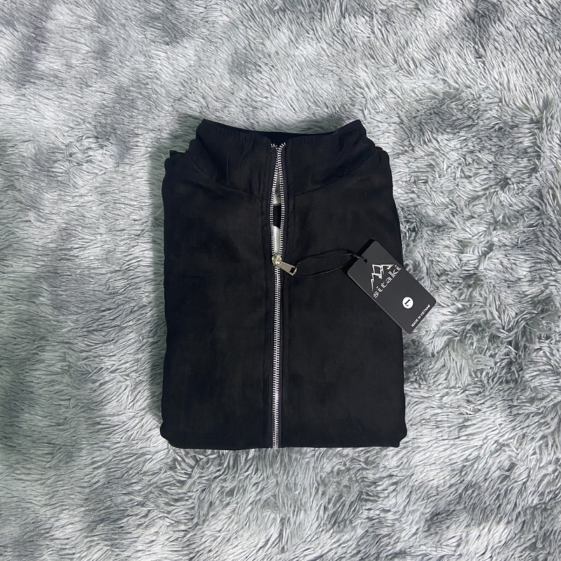 Áo khoác nam da lộn lót lông body SGG1045