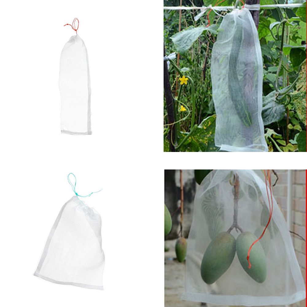 Túi lưới kiểu rút bọc bảo vệ trái cây/rau củ chống côn trùng chống muỗi chống chim ăn chuyên dụng cho vườn nông nghiệp