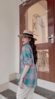 Áo sơ mi kẻ ZR⚡️2 màu