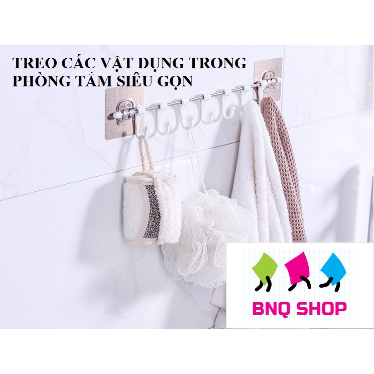 Thanh treo đồ inox chịu lực dán tường, tủ quần áo, nhà bếp - GD263-MTSC-ThanhINOX