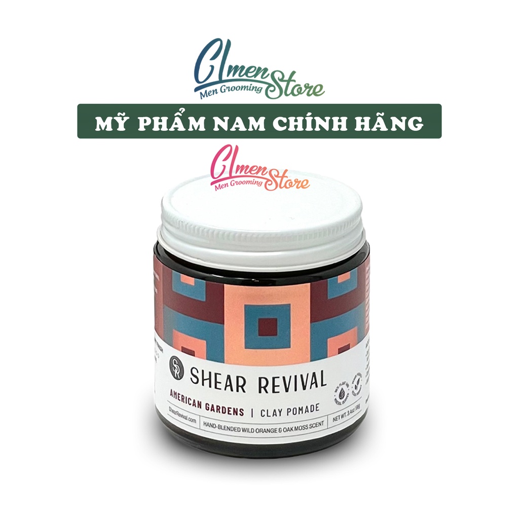 Sáp vuốt tóc Shear Revival American Gardens Clay Pomade