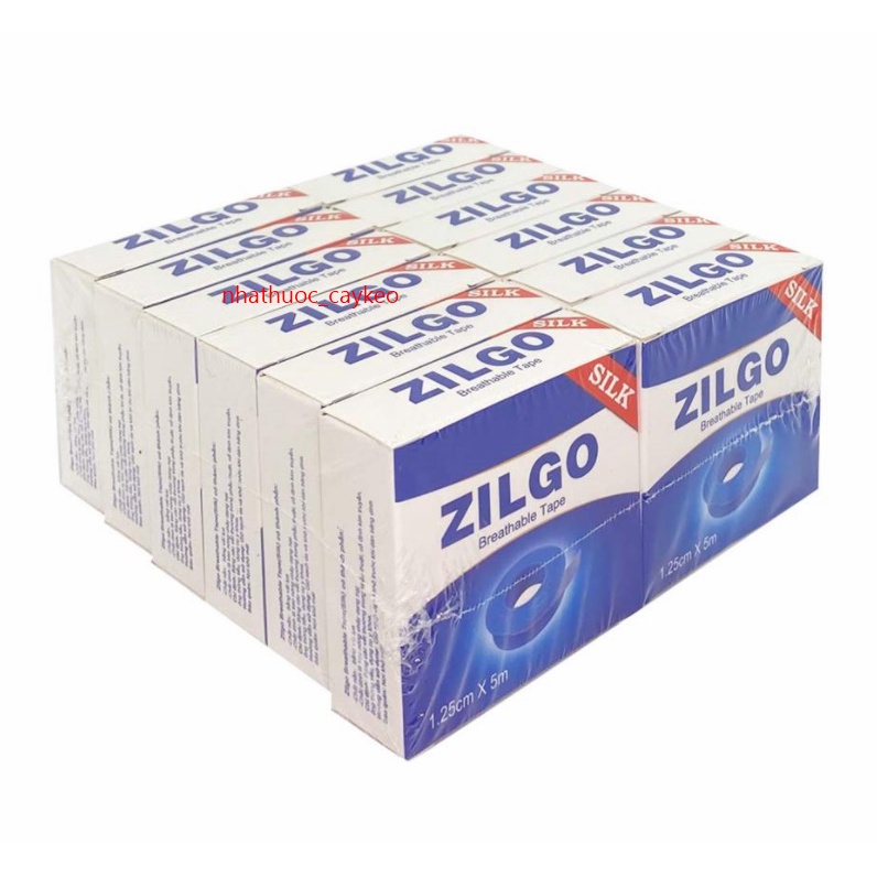 Băng Keo Lụa Zilgo 1.25cmx5m hộp 1 cuộn Việt Nam