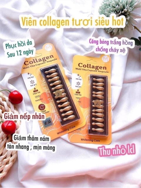 Vỉ collagen tươi Multi Vita Capsule Ampoule