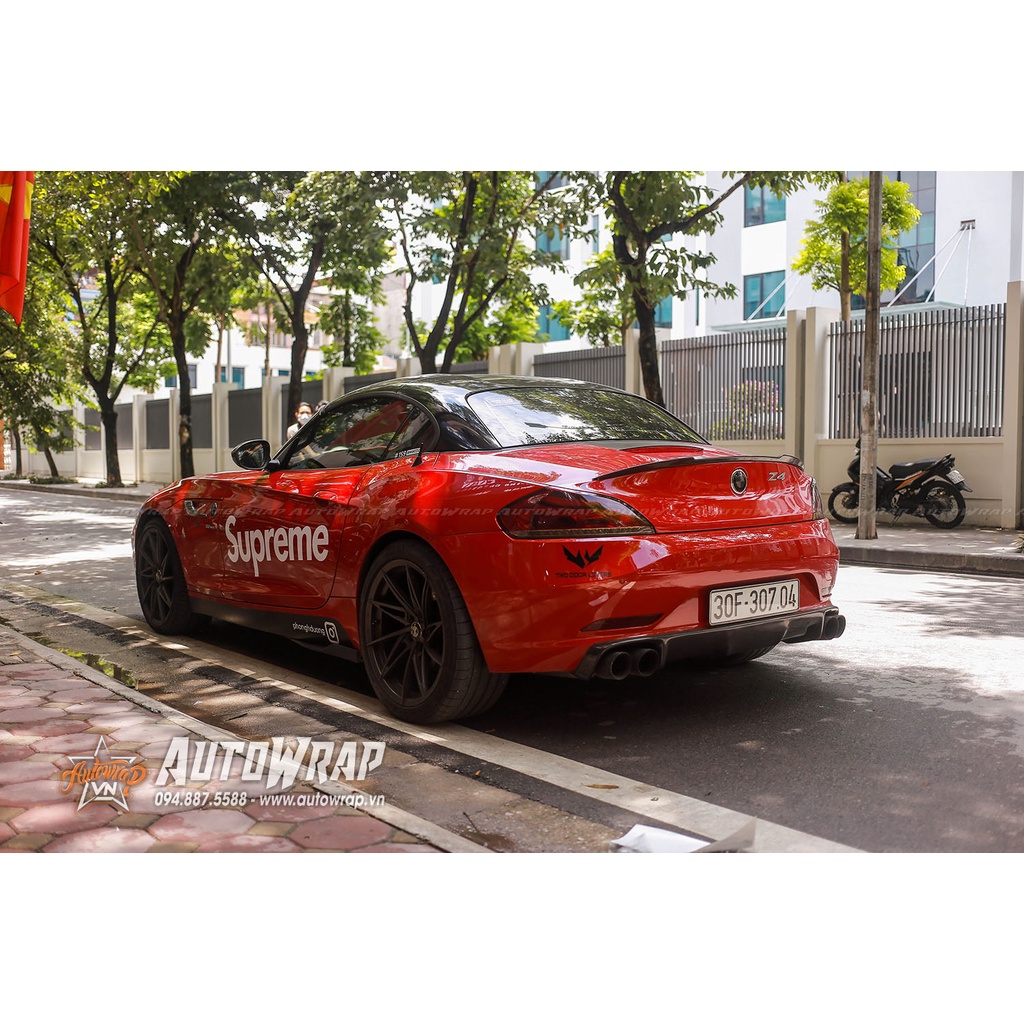 Tem họa tiết xe Z4 Supreme - Tem họa tiết ô tô BMW, tem dán sườn xe thể thao