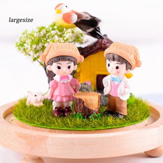 Set 2 tượng bé trai bé gái trang trí không gian DIY