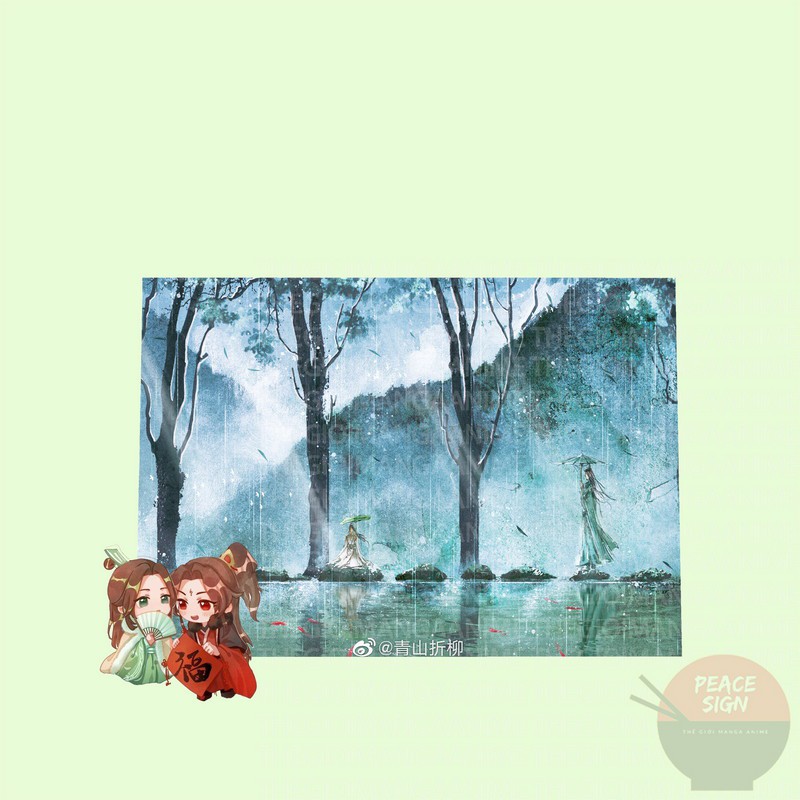 Tấm Postcard cao cấp HỆ THỐNG TỰ CỨU CỦA NHÂN VẬT PHẢN DIỆN giấy 260gsm A5 anime chibi