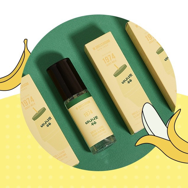 Nước hoa xịt vải Wdressroom No 1974 SỮA CHUỐI Banana Milk 70ml (Shop Bunny Beans) | Thế Giới Skin Care