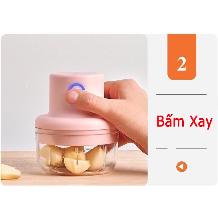 Máy xay tỏi, xay ớt. xay mọi thứ tiện lợi 250ML - Lỗi 1 đổi 1