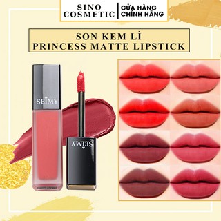 Son kem lì Seimy - Princess Lipstick Matte - Son thiên nhiên, kháng nước, nhiều dưỡng, bảng 8 màu