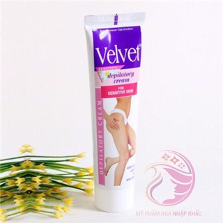 Kem tẩy lông dùng cho da nhạy cảm và vùng bikini Velvet Depilation Cream For Sensitive Skin 100ml