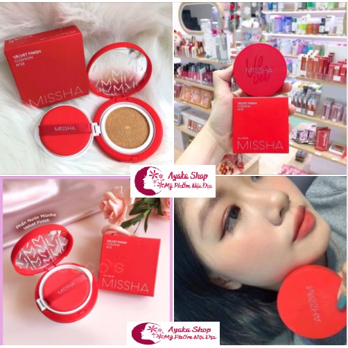Phấn Nước Hàn Quốc Mịn,Che Phủ Tốt,Lâu Trôi Missha Velvet Finish Cushion SPF 50 PA+++ Mỹ Phẩm Nội Địa Chính Hãng. | BigBuy360 - bigbuy360.vn