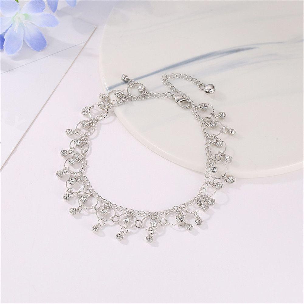 OSIER1 Lắc Chân Hợp Kim Phối Tua Rua Thời Trang Cho Nữ