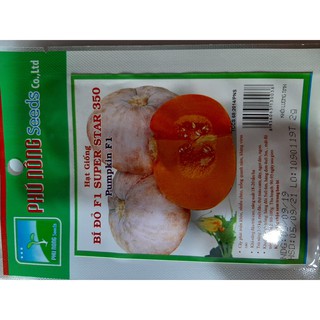 Hạt giống bí đỏ f1 super star 350 phú nông
