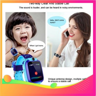 XẢ XẢ Đồng hồ định vị Q12 nghe gọi, Định Vị, Chống nước IP67 cho trẻ em - có camera BH 6 tháng $$