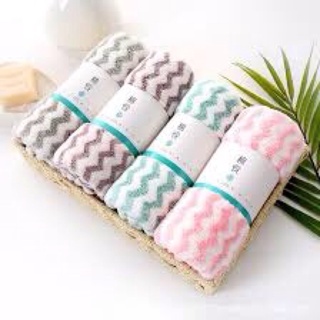 Khăn mặt lông cừu xuất Hàn 30x50cm