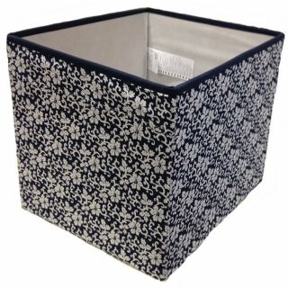HỘP ĐỰNG ĐỒ IKEA GOPAN HOA TRẮNG 30x30x25cm