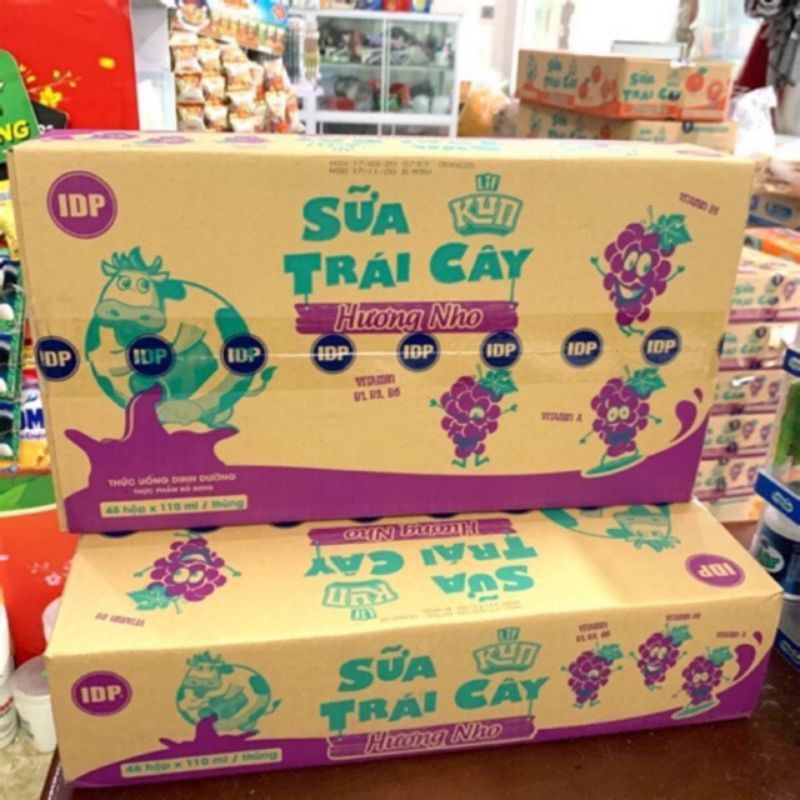 Thùng Sữa Kun 110ml x48 Hộp  Bọc Chống Sốc