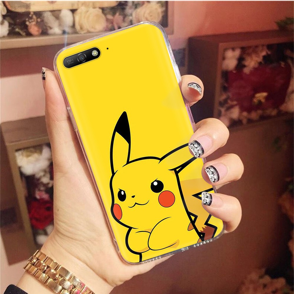 Ốp Điện Thoại Trong Suốt In Hình Pikachu Cho Motorola Moto G5 G5S G6 G4 Play Plus At107