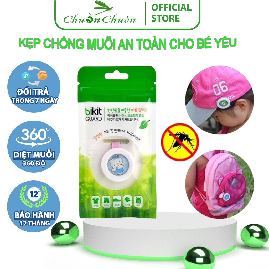 Kẹp đuổi muỗi, Kẹp chống muỗi AN TOÀN cho bé yêu