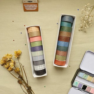 [BASIC WASHI TAPE] Băng dán giấy vintage nhẹ nhàng, dễ trang trí