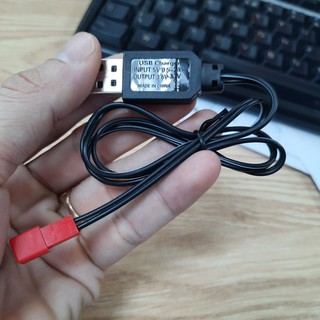 Cáp sạc pin 3.6v cổng JST màu đỏ