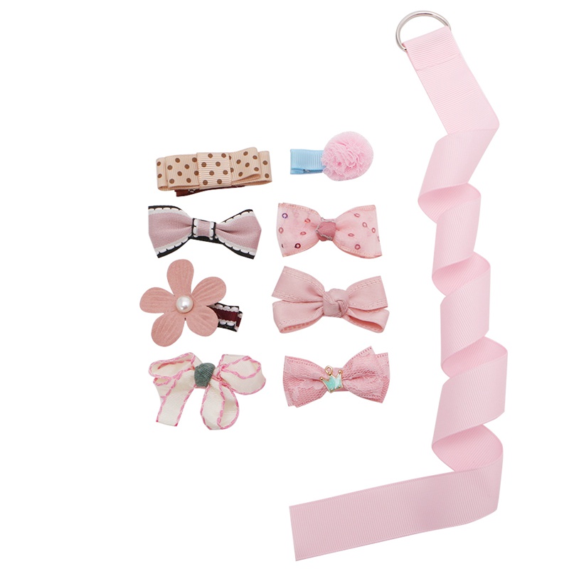 Bộ 8 Kẹp Tóc Hình Nơ Xinh Xắn Cho Bé Gái