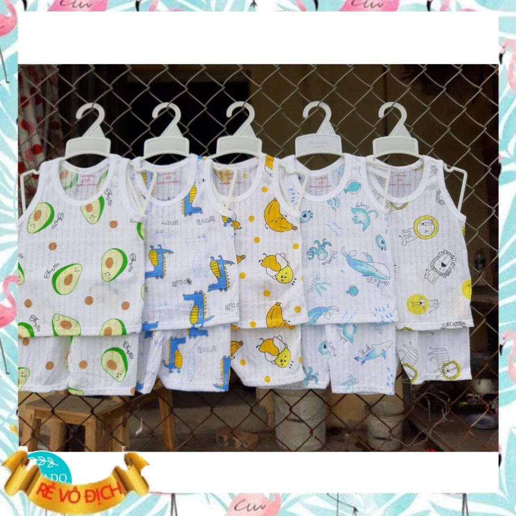 [XẢ KHO] Bộ quần áo cộc tay bé trai bé gái cotton giấy mềm mịn thoáng mát Thời trang sơ sinh cao cấp xuất khẩu