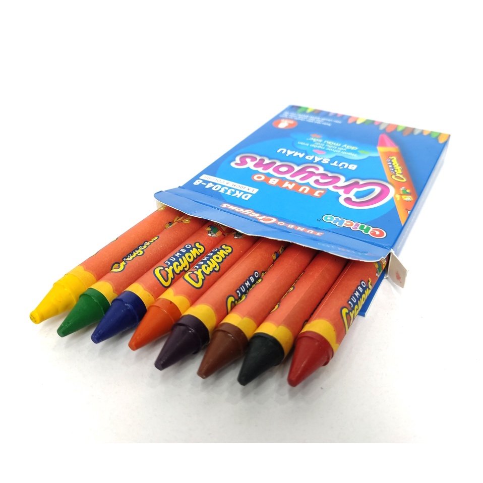 Bút Sáp Màu Duka : Jumbo Crayons  8 Màu DK 3304 - 8