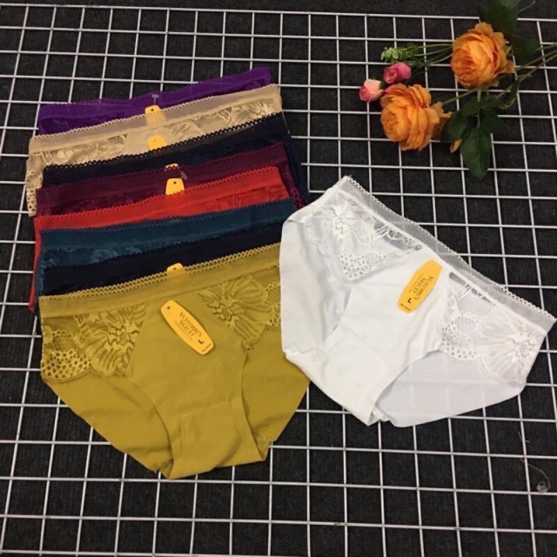 Quần lót, quần chip, quần con nữ su đúc phối ren cao cấp - 8425 | BigBuy360 - bigbuy360.vn