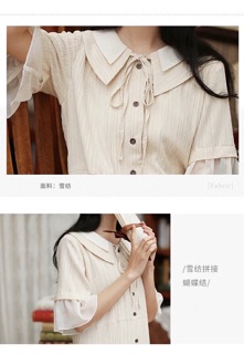 [ORDER] VÁY LIỀN DÁNG DÀI TAY PHỐI VOAN (KÈM ẢNH THẬT)