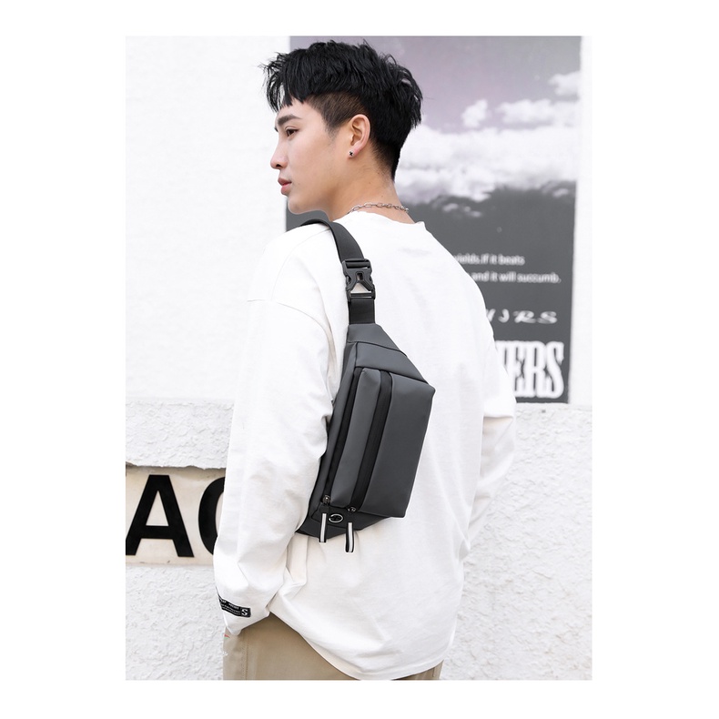 Túi đeo chéo nam nữ Unisex thời trang siêu nhẹ TC07 chống nước, túi thay đổi linh hoạt được 3 kiểu đeo