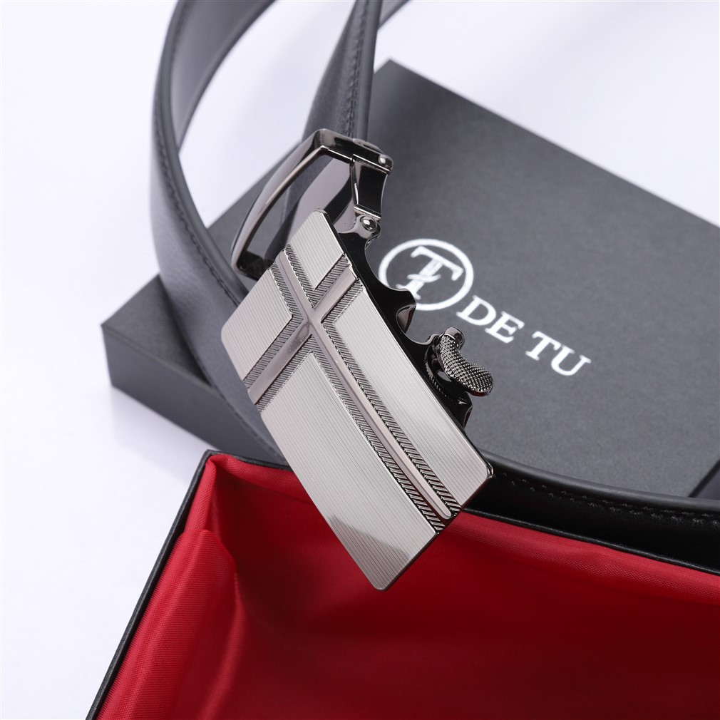 Thắt lưng nam da cổ điển DETU khóa cài tự động PL3032