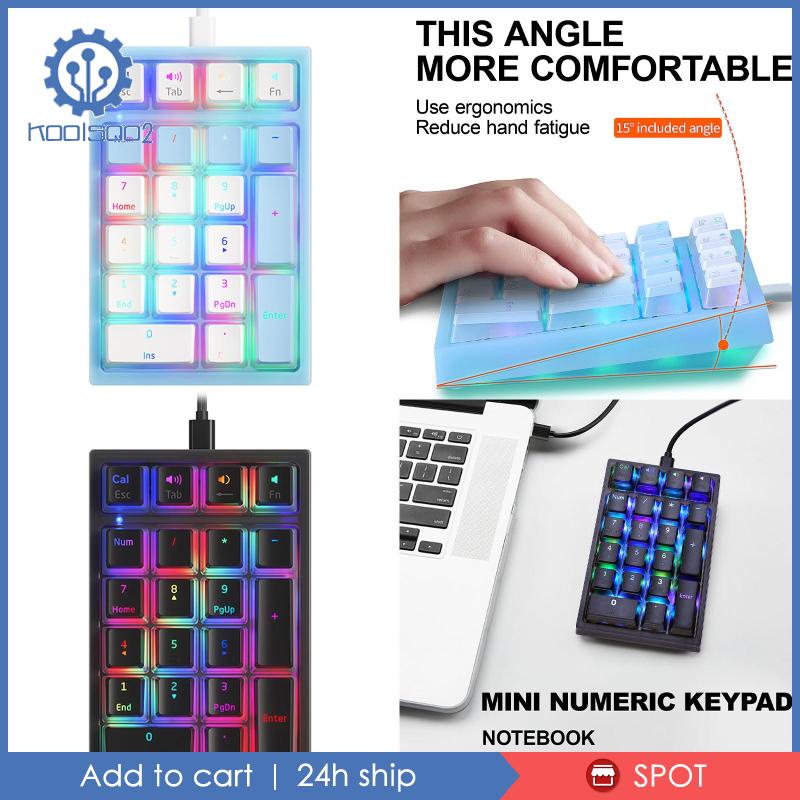 Bàn Phím Số Cơ 21 Phím Có Dây Cho Máy Tính