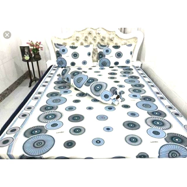 Bộ Drap Thun Hàn Quốc 1m4 4 Món