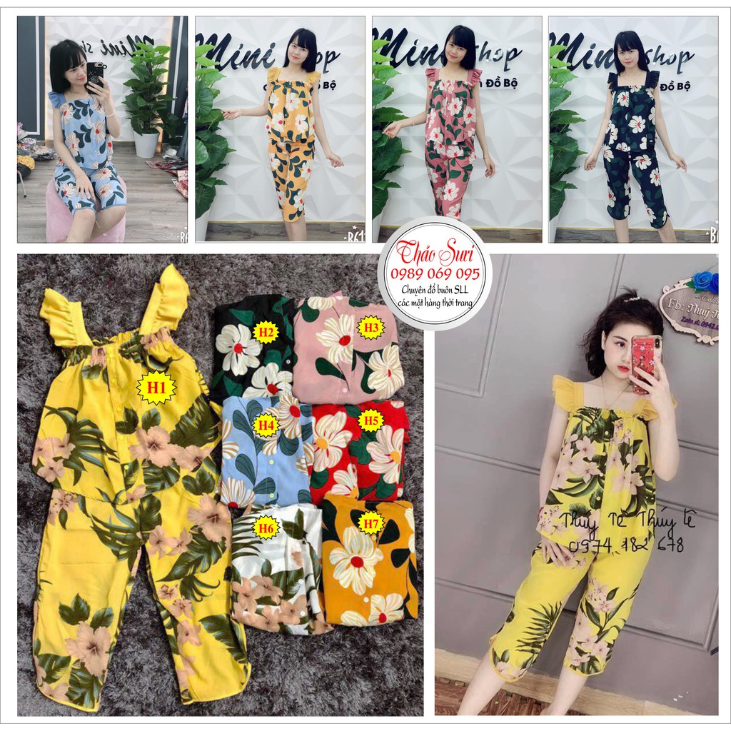 Sét hoa cánh tiên quần lửng