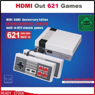 Mini Classic HDMI Game Console 621 Games Entertainment Built-in 2 Controllers