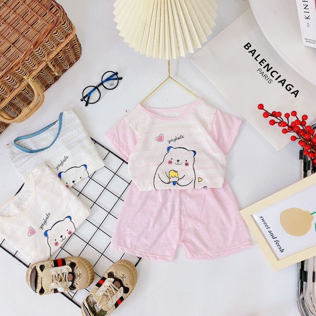 Bộ Cộc Tay Noubaby Chất Cotton Thông Hơi Xuất Nhật Cho bé Trai, bé Gái_Umeekids