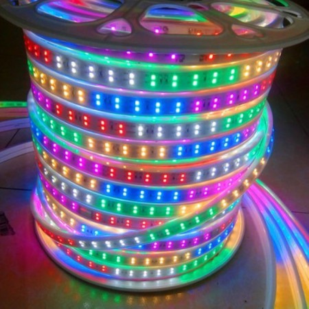 LED DÂY TRANG TRÍ NHÁY ĐUỔI NHIỀU MÀU  LED SMD 2835 - 2 HÀNG NGANG SIÊU SÁNG