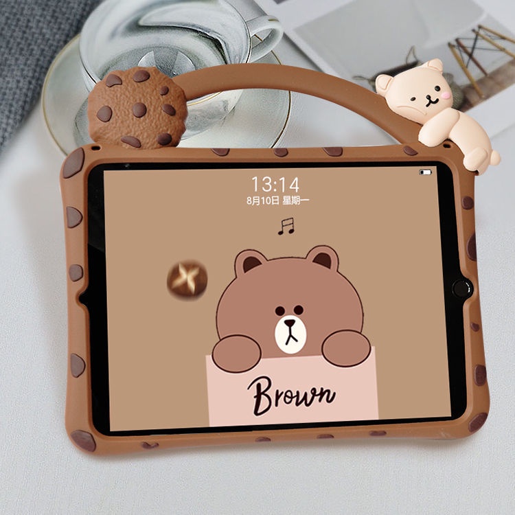 Ốp Máy Tính Bảng Bằng Silicon Họa Tiết Hoạt Hình Bảo Vệ Cho Apple ipad 2021 mini1 9th Generation air5 air2 4