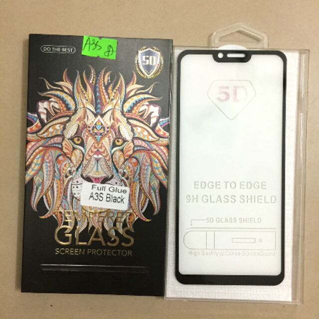 Dán full 5D glue Oppo A3S