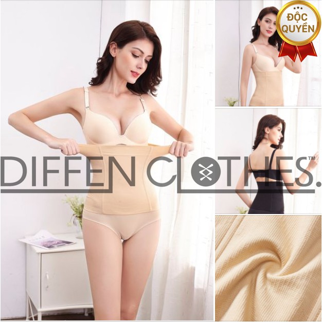 Đai nịt bụng sau sinh co giãn tốt, định hình vùng EO sát người, không lộ