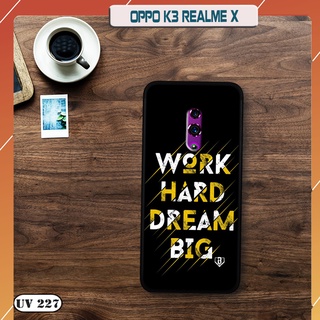 Ốp lưng nhám in hình 3d oppo k3 / realme x